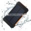 waterproof portable battery charger, 10000mah solar power bank OEM factory wholesale