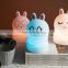 New design baby bedside silicone light 7 colors changing tap bunny led night light