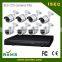 HD h.264 720P 8ch CVI camera Kits with bullet cameras and 4channel P2P camera cctv kit