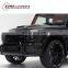 G Class W463 Carbon Finber B Style With 12 LED Lights and B Logo Front Lip Fit for G63 G65 Carbon Finber Front Skirt Spoiler