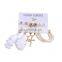 Ruan bo 2021 Wish Selling Pearl Hoop Earrings Frosted Diamond Stud Earrings Suit