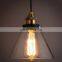 Vintage LED Glass Pendant Lights American Amber E27 Edison Bulb Hanging Lamps Kitchen Dining Room Home Decor Lights