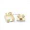 MT-5822 Dual Port 6p4c RJ11 socket outlet 2 port telephone surface box