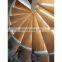 Modern brand new metal staircase LED light glass stairs staircase