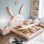 Rabbit Cartoon Princess Bed Children Bed Boys Girls Soft Bed