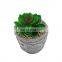 New design high quality mini desktop cement potted fake faux artificial succulent plants