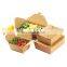 Wholesale kraft paper takeout fast food packaging lunch container