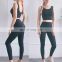 Wholesale Gym High Quality Women Active Yoga Fitness Wear with Sport Bra And High Waist Breathable Legging