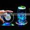 LED Multicolor Light Clear Acrylic Coaster Heat Insulation Pad for Night Club