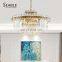 Low Price Indoor Decoration Lighting Home Cafe Metal Modern Crystal Hanging Light