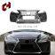 CH Single Layer Gloss Auto Car Parts Accessories Front Bumper Grille Body Kit For Lexus Is 2006-2012 Upgrade To 2017