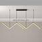 Golden LED Chandelier Nordic Modern Pendant Lamp Living Room Hanging Light