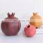 Wedding Decoration Vases Pomegranate Decors Deco Antique Round Glazed Modern Desktops Colored Ceramic Bud Ceramics Flower Vase