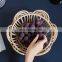Hot Sale Hand-made lotus-shaped rattan fruit basket, Handcrafted Fruit Bread Nuts Candies Storage Box Basket