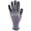 Men Black Knit Nylon Palm Fit PU Coated Gloves en388 Knitting Mechanical Protective Safety Work Gloves