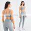 2 Pcs Recyclable Women High Impact Fitness Yoga Sets Adjustable Strap Sport Wear