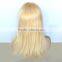 High temperature fiber dyeable and restyleable lace front synthetic wig