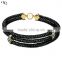 python men bracelet braid leather cord jewelry rhombus clasp balance bracelet awareness bracelet different sites for online shop