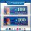 Colorful gift voucher card discount voucher, paper recharge voucher
