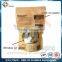 4oz Brown Kraft Paper Stand Up Pouch With Window For Snack Food