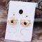 Yiwu Top Design High Quality Fancy Gold Stud Earring