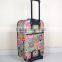 factory overrun stock printed 3pcs trolley suitcase set