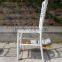 New white napoleon chair with seat pad