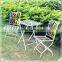 custom colorful metal patio furniture set table and chairs for garden deco