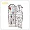 factory price 2 tiers metal wine display cabinet wine standing