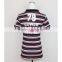 OEM cheap promotional custom Sports stripe screen printing words of Polo t shirts