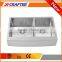 180-250mm Depth 2 holes rectangular brushed stainless steel double bowl apartment size kitchen sinks