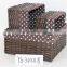 wholesale brown lovely home storage basket with fashion liner