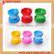 Portable drinking silicone folding cup with lid and string