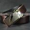 Shinny Cowhide Leather Men Full Grain Waist Belt