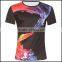 Wholesale custom 3d printing of men's t-shirt and tshirt screen printing and tshirt printing with round neck