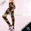 Stylish SAUANN Personalized Camouflage Pattern Pull-on Sexy Leggings