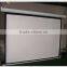 conference system for 100 inch fast folding remote control matte grey motorized projector screen