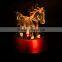 New Custom design horse figurine make glass figurines for home decration