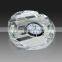 Wholesale k9 glass crystal engraved paper weight factory personalized crystal clock