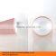 mini empty round plastic cosmetic use tubes with chrome screw cap