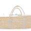 Baby moses basket set maize basket set baby carrier wicker basket set cotton hand made embroidery available rocking cradle set