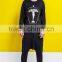 100 Cotton 200GSM Mens Custom Wholesale Black Sweatshirt