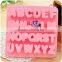 Wholesale custom silicone 26 alphabet letter chocolate molds