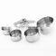 Hot sale passed FDA or LFGB stainless steel 50ml measuring cup