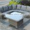 plastic rattan wicker sofa furniture, New design royal corner outdoor sofa set