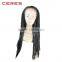 new fashion purely hand Japanese synthetic fiber lace front African braided wigs for black women with baby hair