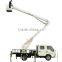 Small Truck mounted hydraulic articulated boom lift equipment for repairing