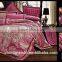 Luxury Jacquard Rayon Silk Bedding Set and Bed Sheet Set