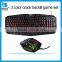 2016 Latest professional 3 color crack backlit gaming keyboard and mouse set                        
                                                Quality Choice