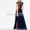 Wholesale Scalloped Lace Top Maxi Dress Long Chiffon Skirt Maxi dress